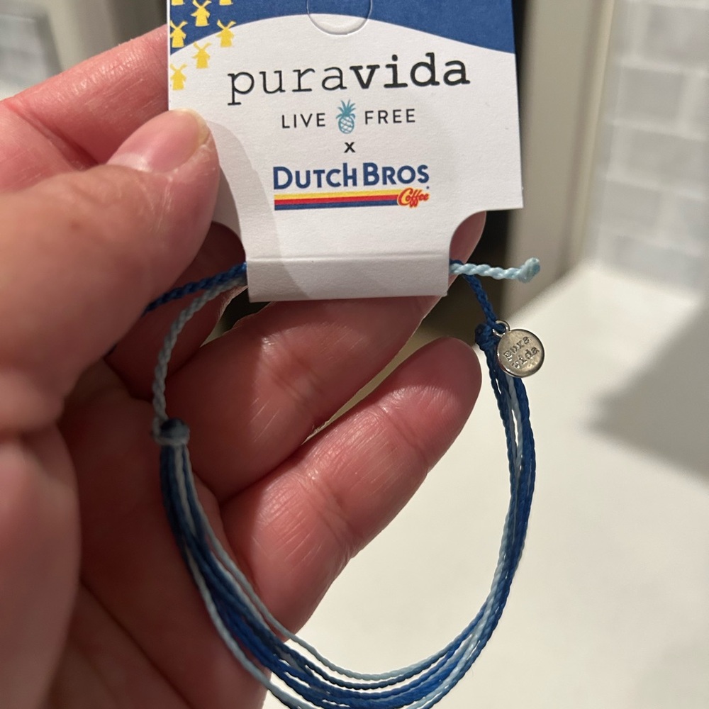 Pura Vida x Dutch Bros Blue Kids Bracelet